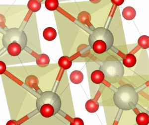 A visualisation of V2O5 in reference to the 25.0 release codename Vanadium